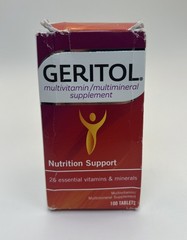 Geritol Vitamins Multivitamin & Mineral Supplement 100 Tablets Exp 09/2027