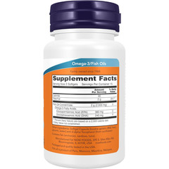 NOW Foods Omega-3 Fish Oil 1000mg 30 Softgels 180 EPA 120 DHA Heart Health