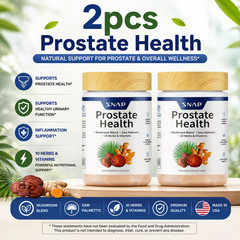 SNAP Prostate Health 90 Tablets | Mushroom + Saw Palmetto + Herbs 10 & Vitamins