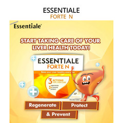 BUY 3 FREE 1 NEW Original Essentiale Forte N 90 Count Liver Health Supplement