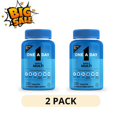 2 Pack One A Day Mens Multivitamin 200 Ct Vitamin D Zinc B Vitamins
