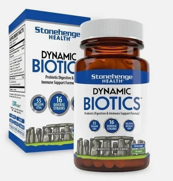 Dynamic BIOTICS Stonehenge Probiotic Immune, Digestive, IBS & Gut Support