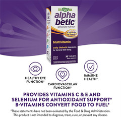 Nature’s Way alpha betic, Diabetic Multivitamin for Daily Nutritional Support 30