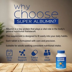 Nu Health Super Albumin Protein Supplement Support Tissue Repair Cellular Health