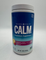 Natural Vitality CALM Magnesium Supplement Powder Raspberry Lemon, 16oz 11/26