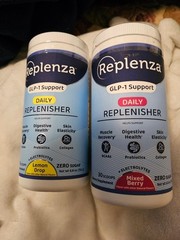Replenza Daily Replenisher Mixed Berry Powder AND lemon drop Zero sugar.Lot of 2