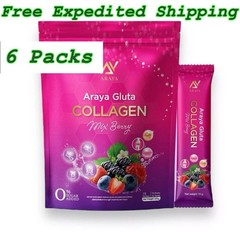 6 Araya Collagen Mix Berry Drinks Nourish Bright Skin Take care bones hair nails