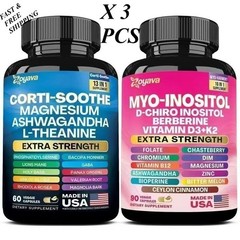 LUXRY Soothe&Smooth Bundle – Zoyava Cortisol Myo-Inositol All-in-One Supplement