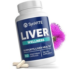 SYNVITE Liver Wellness Supplement – Milk Thistle & Turmeric – 60 Capsules
