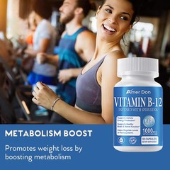 120 Vitamin B12 1000mcg Capsules ,High Absorption Vitamin B-12,Support Energy