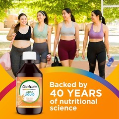Centrum Liquid Multivitamin For Adults 8 Fl Oz Citrus Flavor Immune Support