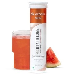 HK Vitals Glutathione Effervescent Watermelon Vit C E Skin Glow 15 Ct
