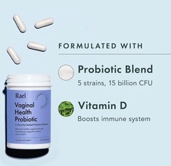 Rael Vaginal Probiotic 30 Capsules gluten sugar cruelty free vegan
