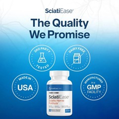 3 BOTTLES SciatiEase Labs Sciatic Nerve to Supportmula- Build Muscle, Improve Sl