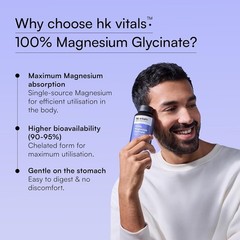100% Magnesium Glycinate (1880mg) Tablet with Zinc Complex Tablet | Health Supp.