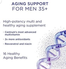 New! Centrum AGE DEFY High Potency Multivitamin for Men 35+ 60 Count..