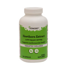 Vitacost Hawthorn Extract 1000 mg Blood Pressure- 240 Capsules 7/2028