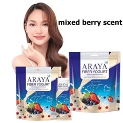 10X Araya Fiber Yogurt Mixed Berry Detox Skin Whitening Health Delicious 15 Sach