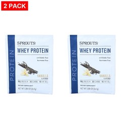 2 Pack – Sprouts Vanilla Whey Protein Packet 0.9 oz