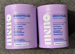 O Positiv MENO Menopause Vitamin Capsules Vegan Supplement-2 bottles