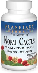 Herbals Nopal Cactus Tablets 1000mg Full Spectrum Prickly Pear 120 PCS