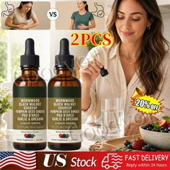 2Pack LUMVELLE Wild Harvested Wormwood Herbal Liquid Botanical Supplement Drops
