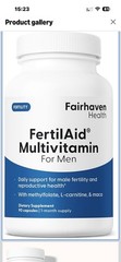 Fairhaven Health, FertilAid for Men, Multivitamin for Men, 90 Capsules