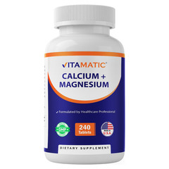 Vitamatic Calcium Magnesium Complex – 1000mg Calcium, 500mg Magnesium, Gluten