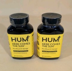 2 PK Hum Nutrition ‘Here Comes the Sun’ Vitamin D3 Supplement EXP 7/27