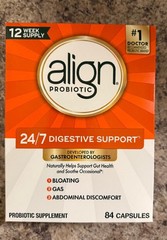 Align Probiotic 84 Count-24/7 Digestive Support Supplement (Exp: 4/27)