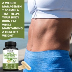 White Mulberry Leaf Extract 1000mg Supports Cardiovascular Health 30/60/120Caps