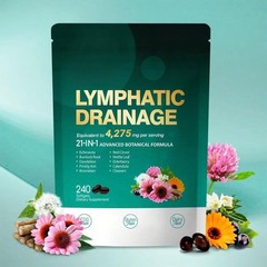 4275mg Drainage Supplements, 240 Softgels, Lymphatic Lymph System Support Supple