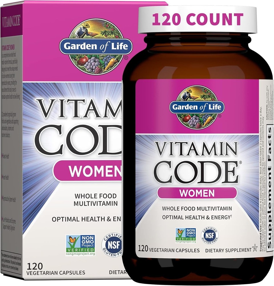 Garden of Life Multivitamin for Women, Vitamin Code Women’s Multi – Whole Food