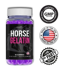 (1 Pack) Horse Gelatin Performance Gummies, Horse Gelatin Men’s Health Gummies