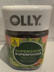 OLLY Supergood Superfoods Gummies, Supports Immune 1 Count (Pack of 60), Red