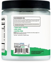 Nutricost Pantry Erythritol Plant-Based Sweetener Powder (1 LB) – Zero Additives