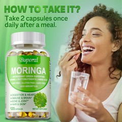 Moringa Capsules 1000mg – Bone & Joint Boost, Support Digestive and Heart Health