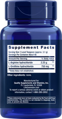 Lot of 5 Life Extension Arginine Ornithine Powder Muscle Health Recovery 150g