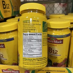 Nature Made B12 Extra Strength 3000 Mcg 220 Gummies EXP Nov /2027