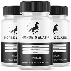 (3 Pack) Horse Gelatin Advanced Male Support Supplement HorseGelatin 180 Capsule