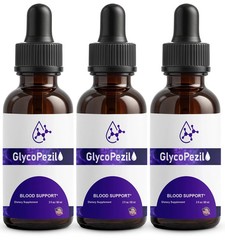 Pack) Blood Glycopezil (3 Support Drops Glyco Pezil Vitamin Supplement (6oz)