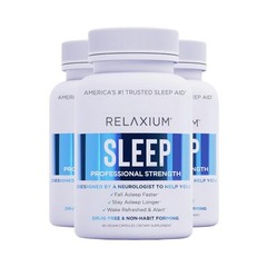 3-Pack Relaxium Sleep Natural Dietary Formula for Better Sleep (180 Capsules)