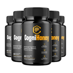 5-Pack CogniHoney Capsules – Cogni Honey Brain & Cognitive Support – 300 Caps