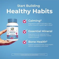 MaryRuth’s Calm Magnesium Gummies Hibiscus Flavor, Muscle and Bone Support, Vega