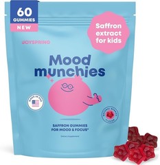 JoySpring Mood Munchies Saffron Gummies for Kids 4+ | Saffron Extract Supplement