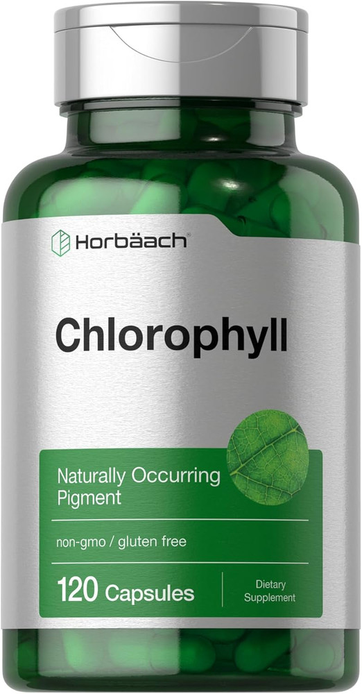 Chlorophyll Capsules 60mg from Mulberry Leaf | 120 Count | Non-GMO, Gluten Free