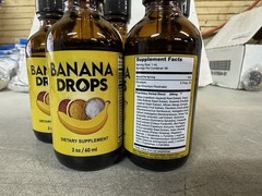NEW Banana Drops Dietary Supplement 2oz (5 Pack) BB 11/2026