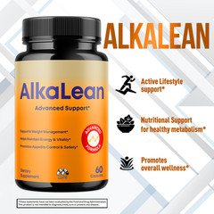 (2 Pack) Alkalean Advanced Weight Management Support Supplement 120 Capsules
