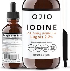 High Potency Lugols Iodine Drops 2 Ounce for Overall Health and Vitality