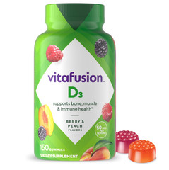 Vitafusion Vitamin D3 Gummies, Bone & Immune Support 150 Gummies 02/27 LOT OF 2